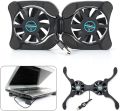 Cooler Stand Laptop Cooler Low Noise Cooling Portable Ultra Slim Gaming Laptop Cooling Pad Prevent Overheatin for 7-15 in Laptop. 
