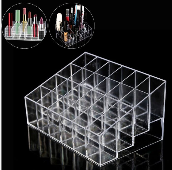 24 Department Transparent Case Lipstick organizer display holder