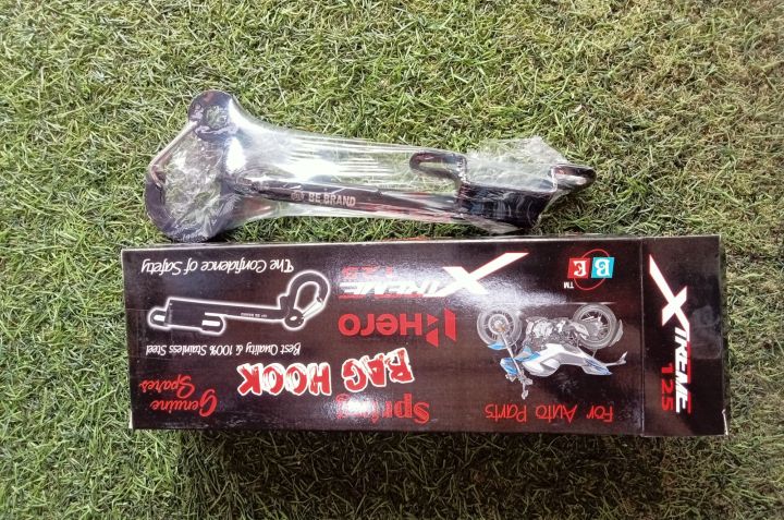 Hero Xtrem 125 CNC bag hok & CNC spring bag Hook black color
