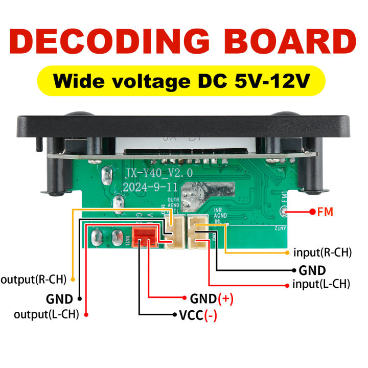 DC%20%2012V%20Bluetooth%205.0%20MP3%20WMA%20WAV%20APE%20Decoder%20Board%20Hands-free%20Car%20Audio%20Microphone%20USB%20TF%20FM%20Radio%20Mp3%20Music%20Player%20Speaker%20-%20Image%203