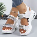 Summer New Round Toe Thick Sole Comfortable Casual Sandals Fashionable and Elegant High Heel Sandals for Women.