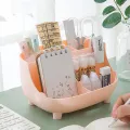 Kawaii Desktop Pen Holder Large-capacity Cute Stationery Storage Box Creative Cartoon Pencil Holder Ins Desk Organizer for Girls. 