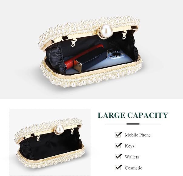 New%20Perfect%20Wedding%20Party%20Clutch%20Women's%20Purse/Side/Crossbody%20Pearls%20Evening%20Bag%20-%20Image%208