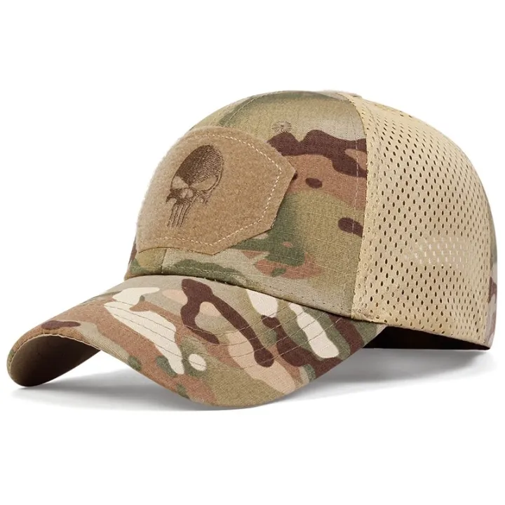 2025%20NEW%20Skull%20Embroidered%20Top%20with%20Patch%20Breathable%20Baseball%20Caps%20Spring%20and%20Autumn%20Outdoor%20Adjustable%20Casual%20Hat%20Sunscreen%20Hat%20-%20Image%203