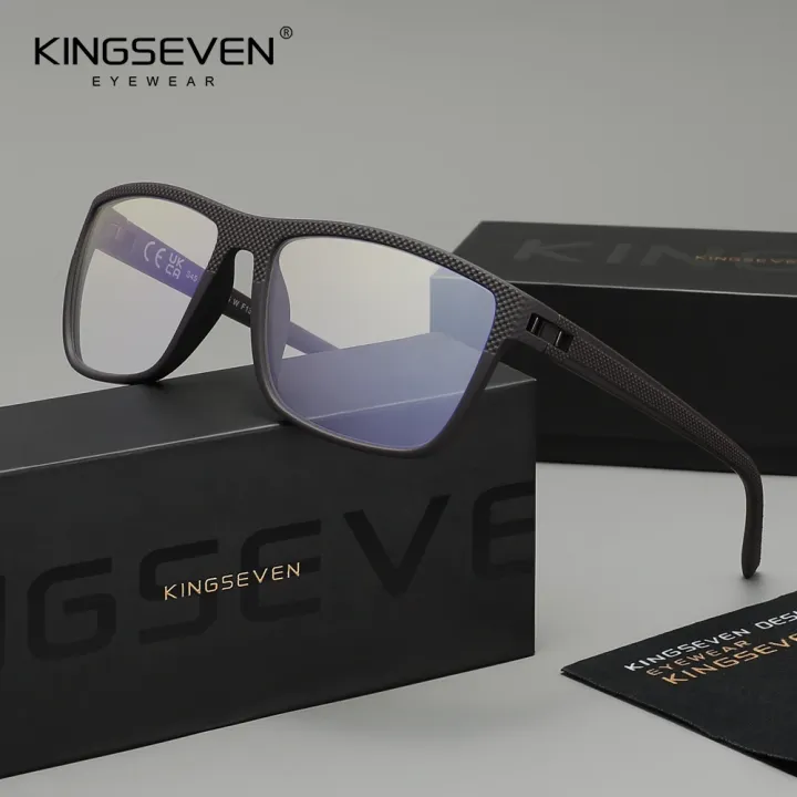 KINGSEVEN%20Blue%20Light%20Blocking%20Glasses%20Men/Women%20Phone%20Computer%20Eyewear%20Rectangle%20Anti-Blue%20Glasses%20-%20Image%207