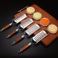 1Pieces Lemon Zester With Fine Blades Lightweight Cheese/Vegetable Grater Solid Wood Handle Design Outdoor Tableware.