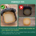 50pcs/125pcs Air Fryer Special Paper Food Silicon Oil Paper Round Bracket High Temperature Absorbent Paper Baking Accessories. 