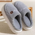 Parent child family cotton slippers, female winter couple home, indoor warm cartoon bear delicate plush slippers. 