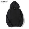 Men's Hoodies Women Pullover Spring Autumn Casual Hoodie Sweatshirts Solid Color Hoodies Oversize Black Sweatshirt For Male. 