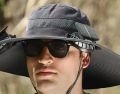 Outdoor Fishing Hat With Solar USB Charging Fan Male Cooling Hat Sunshade Fishing Hat For Outdoor Riding Hiking Fishing.