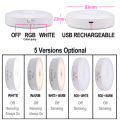 Motion Sensor Light RGB Night Light USB Rechargeable LED Lamp Home Room Decoration Ambient Lights For Bedroom Stairs Hallway. 