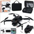 S26 Pro Drone with Dual Camera – Foldable WiFi FPV RC Quadcopter | 360 Laser Obstacle Avoidance| Brushless Motor Drone. 