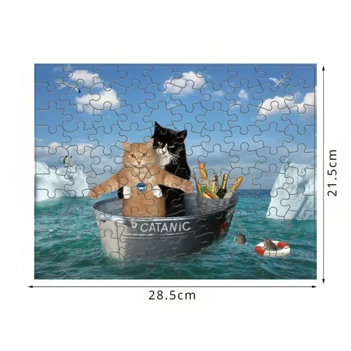 28.5*21.5cm%20Paper%20Jigsaw%20Puzzle%20100%20Pieces%20Animals%20Adult%20Stress%20Relief%20Children%20Educational%20Entertainment%20Toys%20Christmas%20%20-%20Image%203
