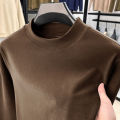 Autumn Winter Thickened WarmFleece-Lined Men's Neck Warm Long Sleeve Base Layer Top Autumn Fashion Thermal Underwear.