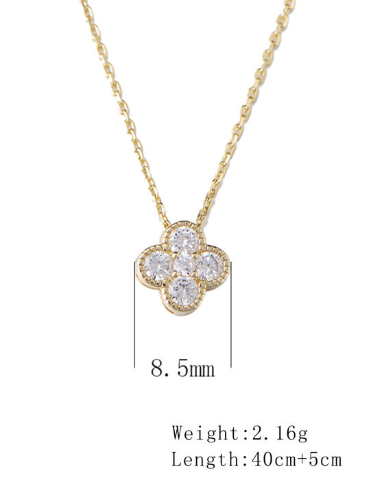 French%20Bling%20Four%20Leaf%20Clover%20pendant%20Necklace%20925%20Sterling%20Silver%2014k%20Gold%20plated%20CZ%20Clavicle%20Chain%20Fashion%20jewelry%20for%20Women%20-%20Image%206