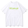 365 Party Girl T-shirt Charlie XCX Brat 360 Album T-shirt Retro Fashion Women's T-shirt Grunge Cult Classic Printed T-shirt. 
