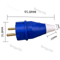 16A 220V-240V 2P+E IP44 European specifications air conditioning Industrial Plug Socket for cable Electric Power Connector.
