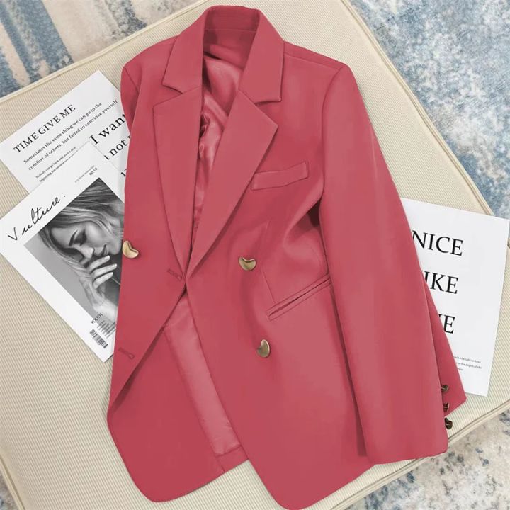2025%20Spring%20and%20Autumn%20New%20Korean%20fashion%20British%20Style%20Solid%20Blazer%20Women%20Clothing%20French%20Texture%20Fashion%20Small%20Suit%20Coat%20Women%20-%20Image%205