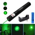 Green laser pointer burning beam adjustable focus laser. 