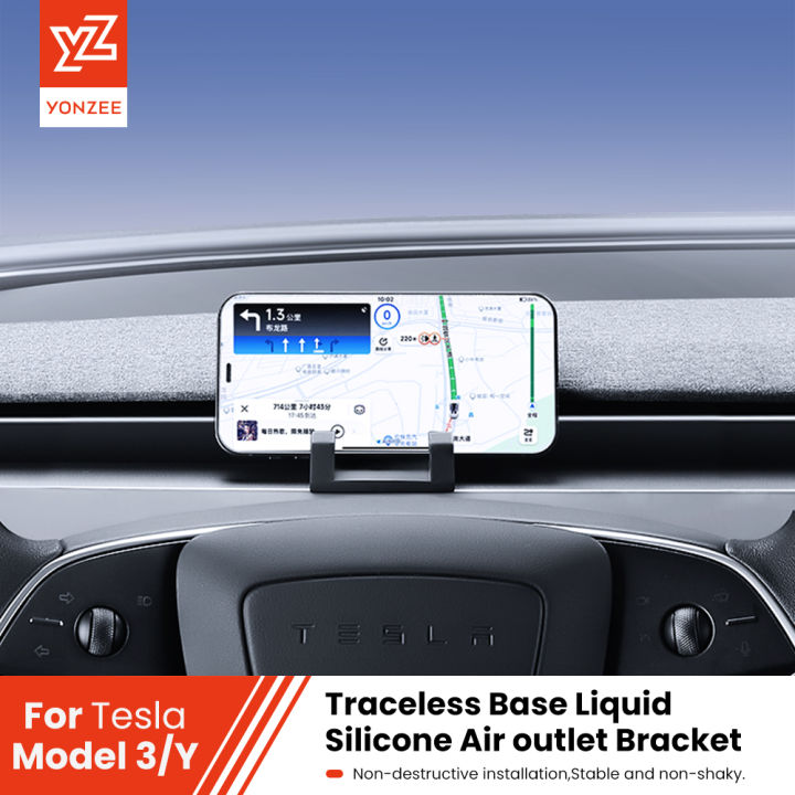 YZ%20For%20Tesla%20Model%203%20Y%20Highland%20Juniper%20%20Car%20Phone%20Holder%20Air%20Vent%20Clip%20Mobile%20Cell%20Phone%20Stand%20In%20Car%20Liquid%20Silicone%20Air%20Outle%20-%20Image%202
