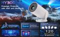 Android Smart Projector HY300 4K Home Theatre WiFi Bluetooth portable indoor mini Projector. 