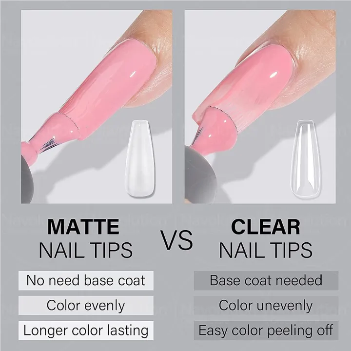 NAVOLUTION%20120Pcs%20False%20Nails%20Acrylic%20False%20Nails%20Coffin%20Artificial%20Nails%20Transparent%20Matte%20False%20Nails%20For%20Extension%20-%20Image%206
