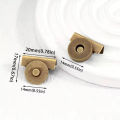 1/2/3Pcs Snap Buttons Metal Seamless Magnetic Buckle Clasp for Tote Bags, Clothing and DIY Crafts, No-Sewing Clip for Purse. 