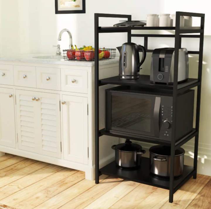 Waseeh online Premium quality luxury Non-punching Kitchen Shelves Rack