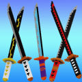 240+Pcs Japanese Anime Building Blocks Blade Knife Diamond Samurai Sword Katana Butterfly Nichirin Brick Toys For Children Adult. 