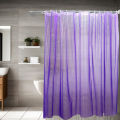 3D Mysterious Purple Clear and Transparent Bathroom Partition Curtain, High Appearance Horizontal Decorative Curtain. 