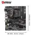 MSI AMD A520M PRO Motherboard Support Ryzen CPU R3 R5 R7 5000 & 3000 Series Mainboard AM4 M.2 NVME Dual Channel DDR4 Full New. 