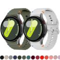 Original Silicone Strap for Samsung Galaxy Watch 7 FE 44mm 40mm belt Bracelet Galaxy Watch 4 6 Classic 5 pro band 43mm 47mm 45mm. 