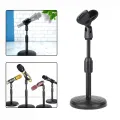 1/2/5pcs Microphone Retractable Desktop Stand Desktop Disc Microphone Stand Live Streaming Desktop Stand Microphone Clip. 