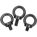 Black 304 Stainless Steel Lifting Eye Bolts Heavy Duty Marine Grade Ring Screws Metric Thread Eye Bolt for Rigging & Hanging. 
