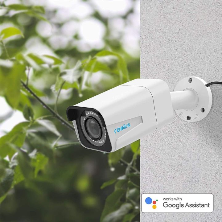 REOLINK PoE Outdoor Security IP Camera 4X Optical Zoom, Auto-focus 5MP Video Surveillance, Work with Smart Home, IP Security IR Night Vision, Motion Detection, Remote Access via Phone App, RLC-511