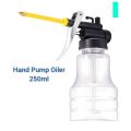 Transparent Clear Oil Can Oil Pump Can High Pressure Oiler Grease  250ML Hand Tools Lubricator. 