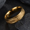 Seakissky Classic Fashion Stainless Steel Roman Digital Men Women Ring Cool Punk High Quality Waterproof Jewelry for Party . 