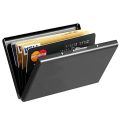 Rfid Credit Card Holder Men Minimalist Wallet Aluminium Bank Cardholder Case with Money Clip Designer Porte Carte. 