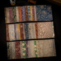 8pcs Vintage Flower themed sulfuric acid paper Scrapbook Materials DIY Photo Album Collage Journal Creative Material paper. 