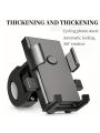 Universal Motorcycle & Bicycle Phone Mount 360° Rotatable Secure Anti-Shake Handlebar Holder with Automatic Locking Mechanism.