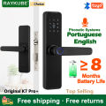 RAYKUBE Biometric Fingerprint Door Lock K7 Pro+ Smart Lock Tuya App Remote Unlocking Keyless Lock Electronic Door Lock. 