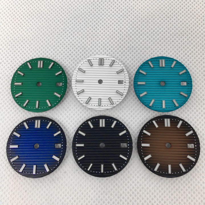 Lancette Orologio Bliger Multicolore &ndash; Blu/Verde/Rosso/Arancione &ndash; Lume Verde &ndash; Per NH35, 7s26, 6309
