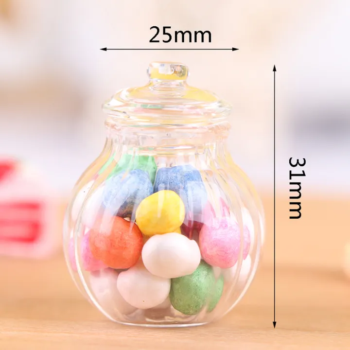 1:12%20Dollhouse%20Miniature%20Round%20Glass%20Bottle%20Candy%20Jar%20Mini%20Candy%20Bottle%20Model%20-%20Image%204