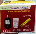 RBC Smart check blood glucose test strip 50*2=100 PCS. 