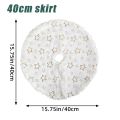 High-Quality Creative Christmas Tree Skirt 38/40cm Christmas Trees Foot Carpet Skirts Mat New Year Home Party Supplies.