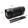 Motorcycle Saddlebags PU Leather Front Fork Tail Tool Bag Luggage For Harley Chopper Bobber Cruiser Sportster XL 883 1200 Bag.