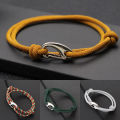 New Simple Style Double Layered Marine String Bracelet For Men Women Sliding Adjustable 3mm Thin Rope Nautical Braclet Pulseria. 