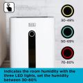 BLACK+DECKER Extra Large High Performance 20 Litre Dehumidifier, 4-in-1 Functionality, 24 Hour Timer, LED Touch Screen Display, 6.5 Litre Water Tank, in White. 