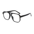 Korean Style Reading Glasses Anti Blue Light Pilot Double Beam Presbyopia Eyeglasses Big Frame Hyperopia Eyewear Unisex +1to+4.0. 