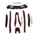 21Pcs/Set Bicycle Motorcycle Sport Sponge Helmet Inner Padding Foam Pads Kits Lining Protection Tool.
